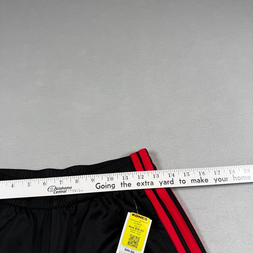 Adidas Kids L 14/16 Track Pants Black Red Stripe AG10611 Sporty Activewear NEW - Picture 6 of 10